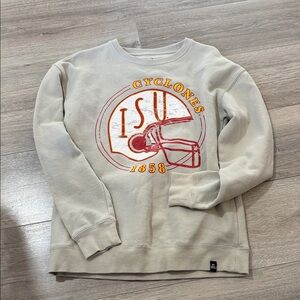Cyclones Beige Graphic Crewneck Sweatshirt